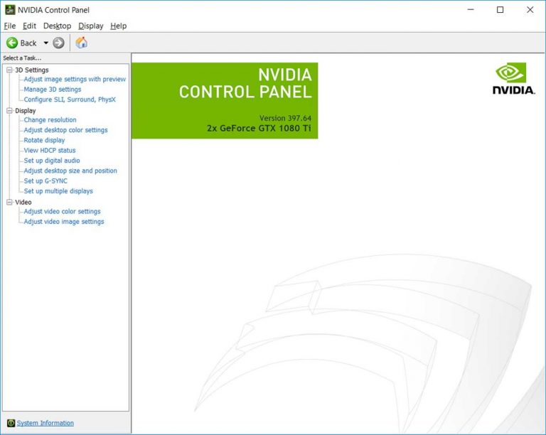 how to get to the nvidia control panel windows 10